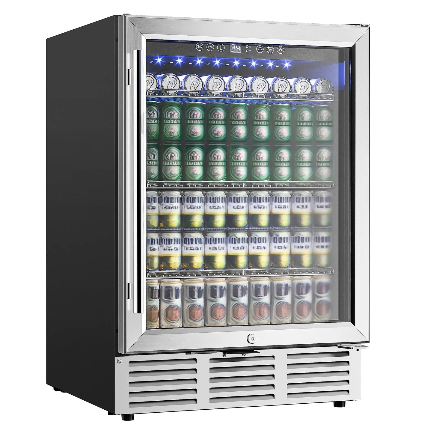 Beverage Refrigerator with Built-in Beverage Cooler