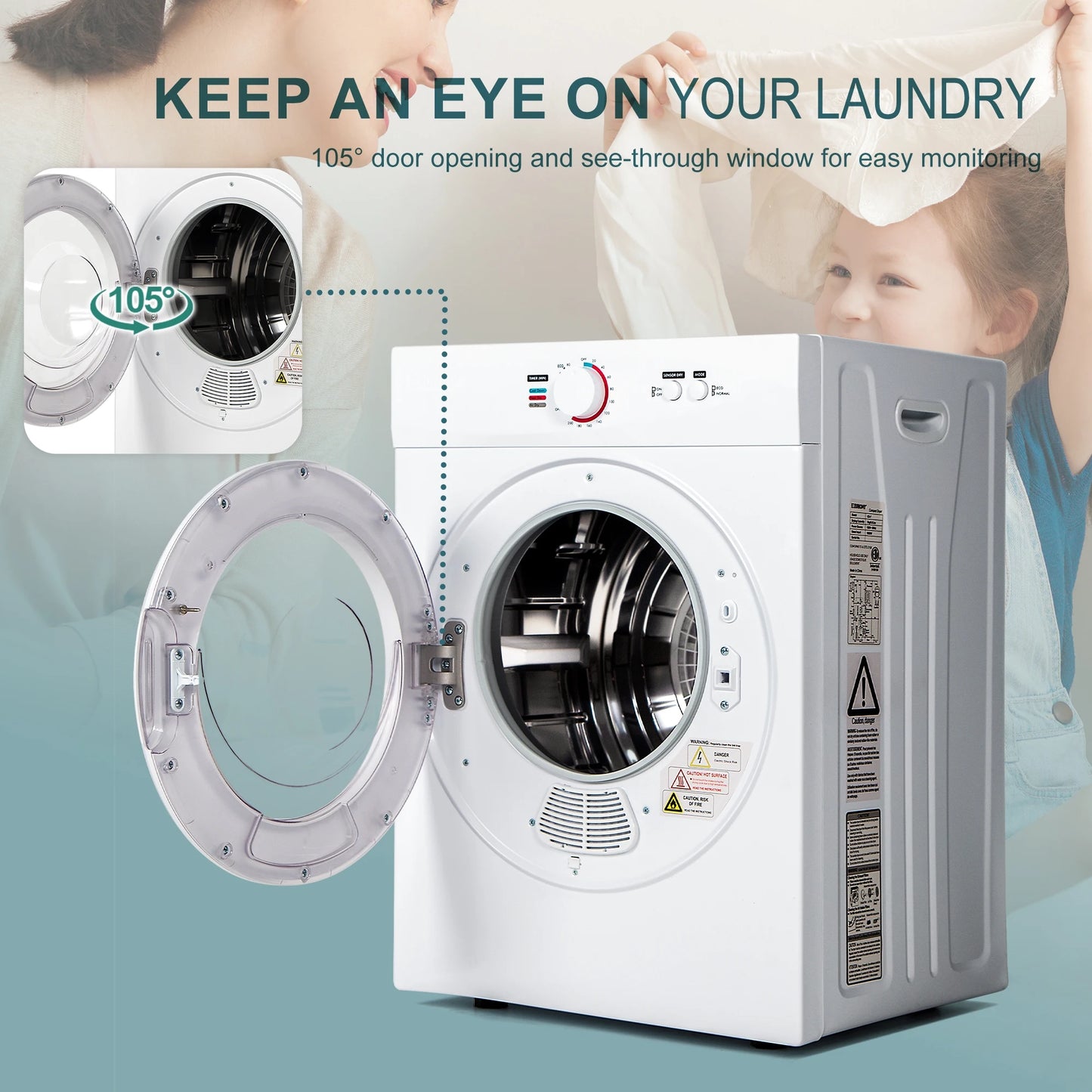 Compact Dryer Portable Clothes Dryer