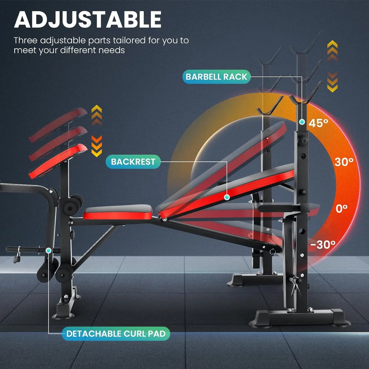 Incline Strength Training Workout with Bench Set