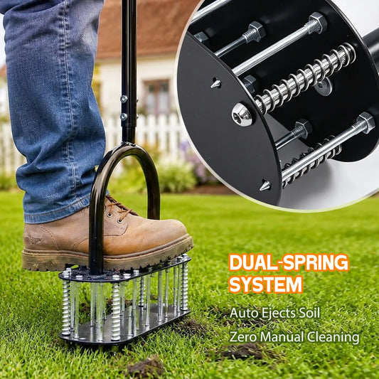Stand‑Up Manual Lawn Core Aerator,
