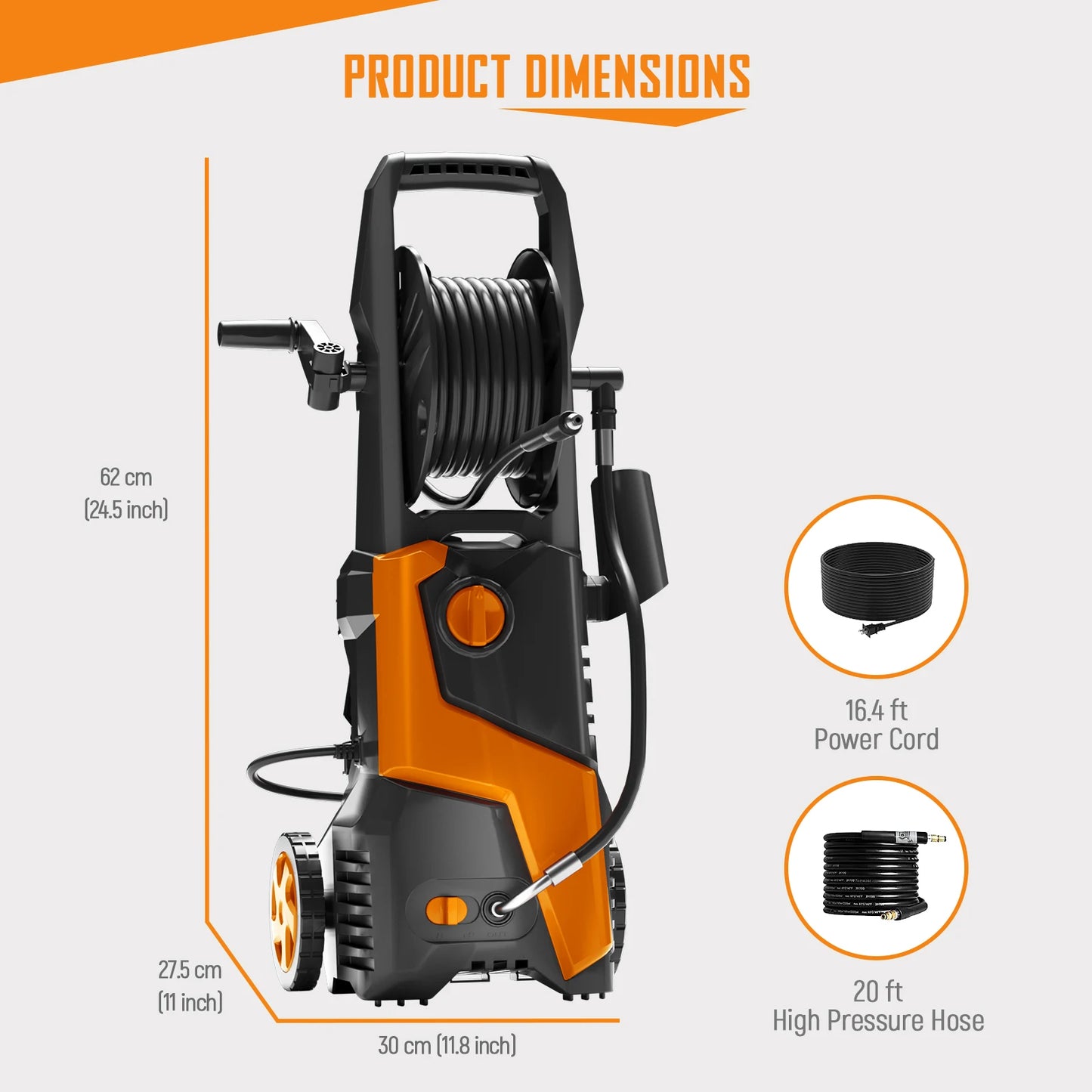 Electric Pressure Washer with Perfect Cleaning