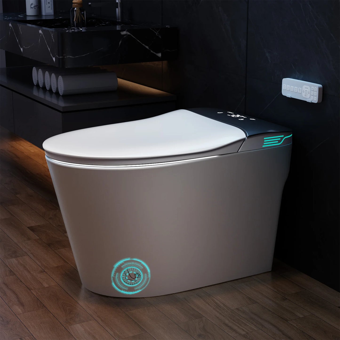 Smart Toilet with Bidet Built In with Voice Control
