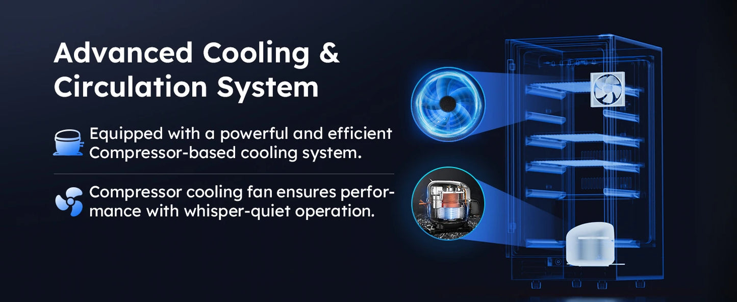 Beverage Refrigerator with Built-in Beverage Cooler