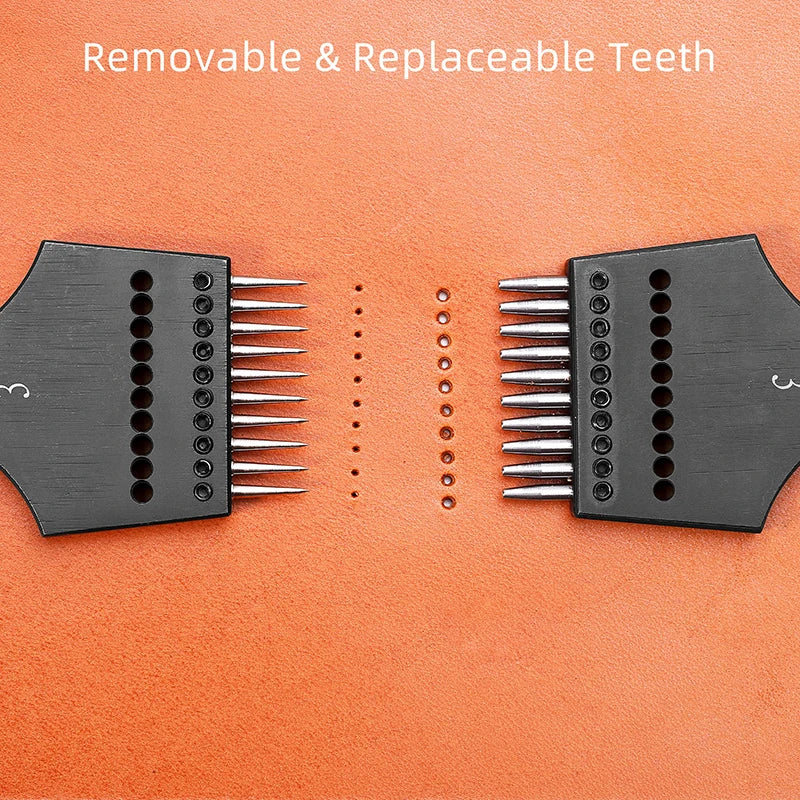 Iron Removable Round Hole Punch Leather Craft Chisel DIY Leather Tools