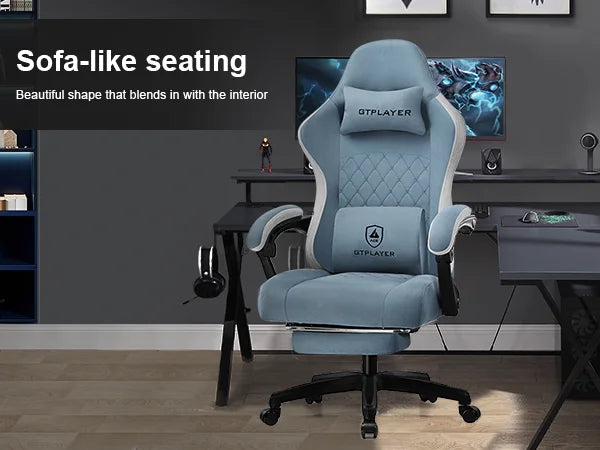 Gaming Chair with Pocket Spring Cushion and Ergonomic Office Chair
