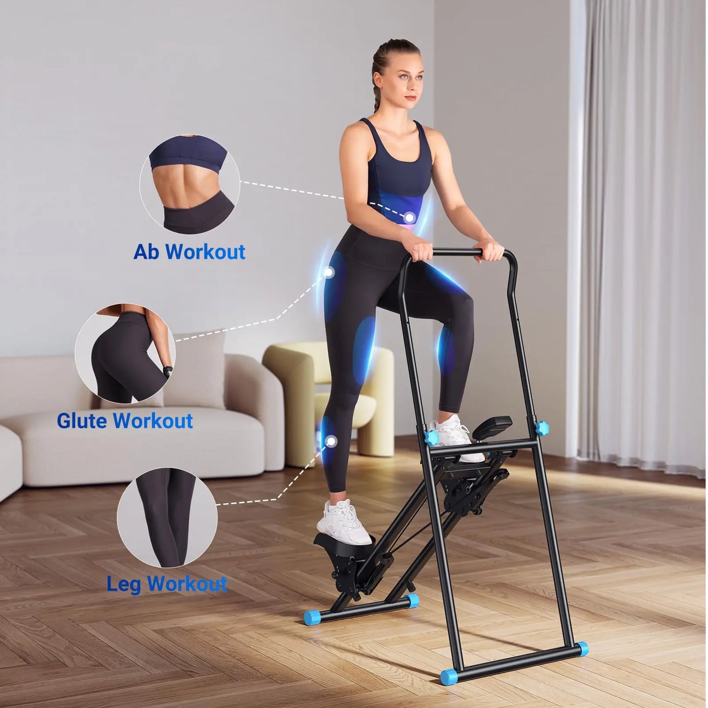 Full-Body Workout Home Gym Stair Stepper Exercise