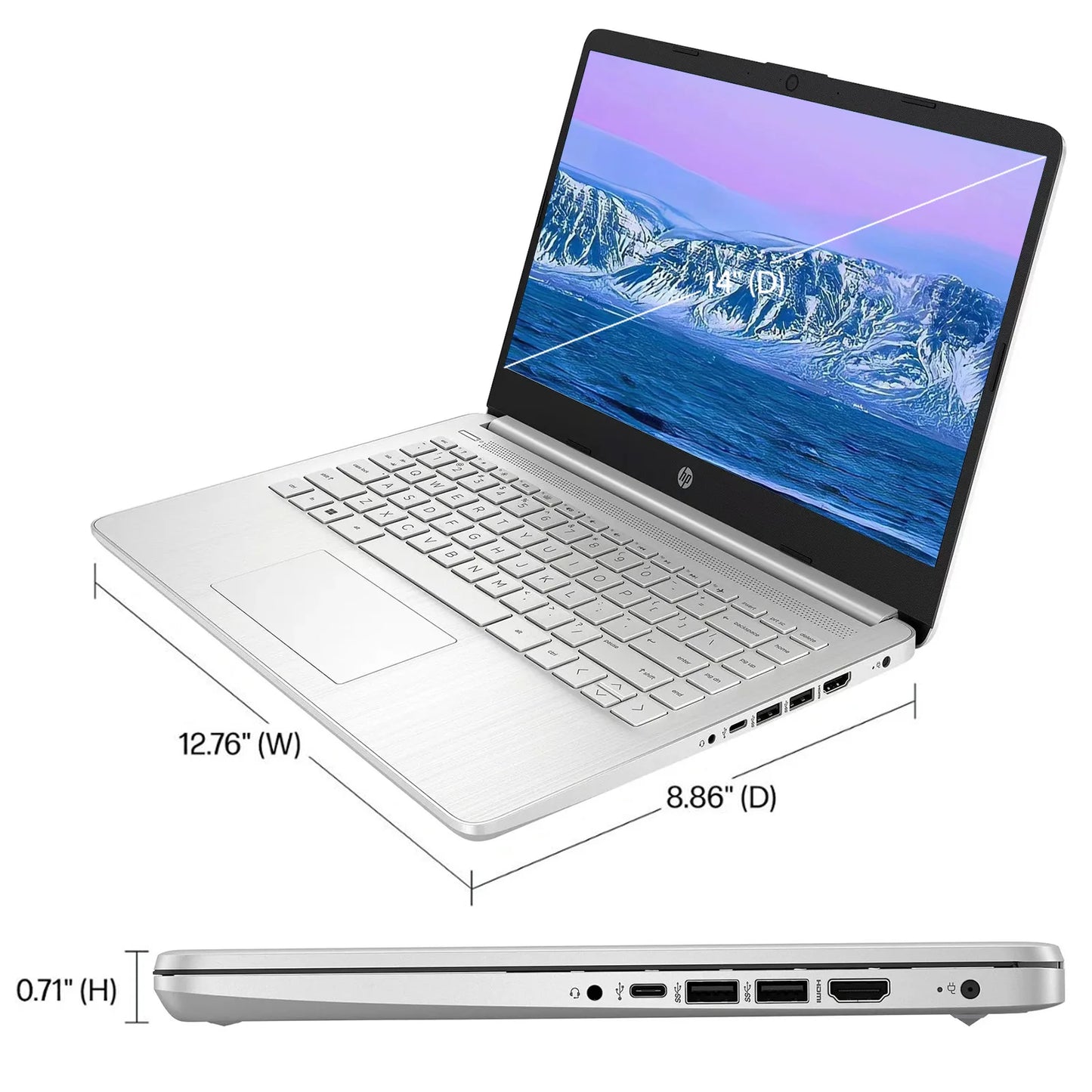 HP Business Laptop, Intel, Silver
