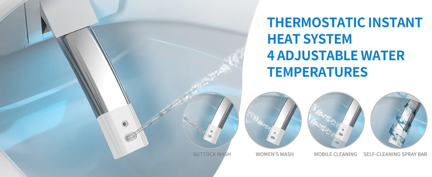 One Piece Bidet with 80MM Heated Seat