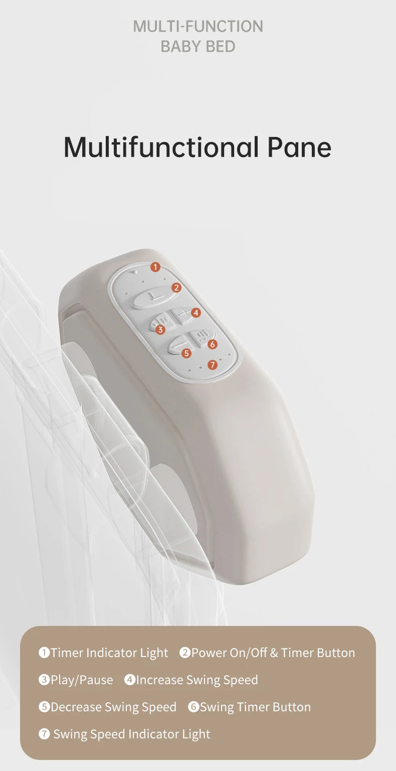 Portable Travel Crib - Rocking Bassinet