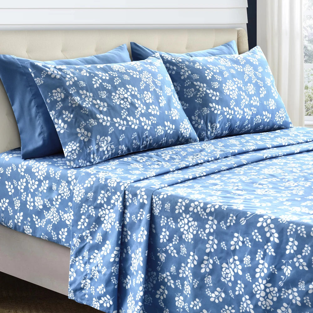 Floral Sheet Set – Soft Microfiber and Wrinkle-Free