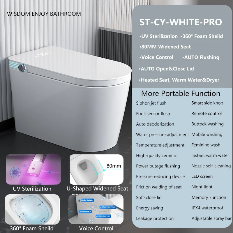 One Piece Bidet with 80MM Heated Seat