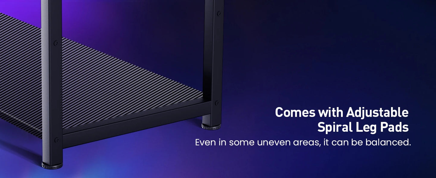 Carbon Fiber Computer Desk w/Monitor Arm