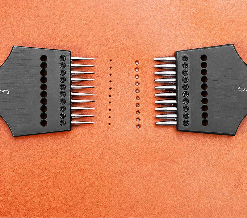 Iron Removable Round Hole Punch Leather Craft Chisel DIY Leather Tools