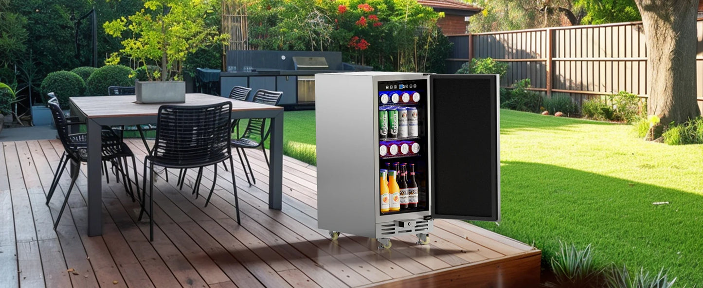 Beverage Refrigerator with Built-in Beverage Cooler