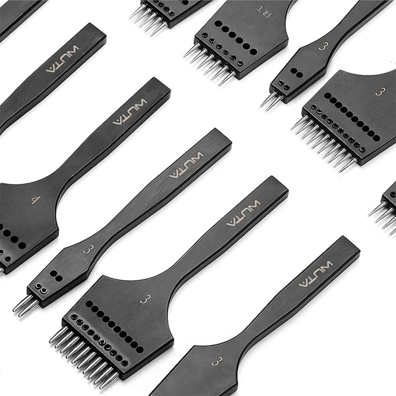 Iron Removable Round Hole Punch Leather Craft Chisel DIY Leather Tools