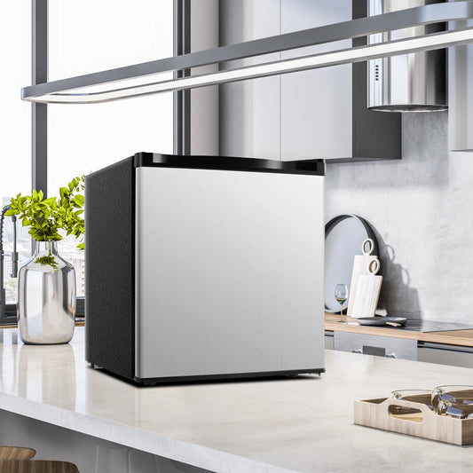 Mini Fridge with Freezer Reversible Single Door