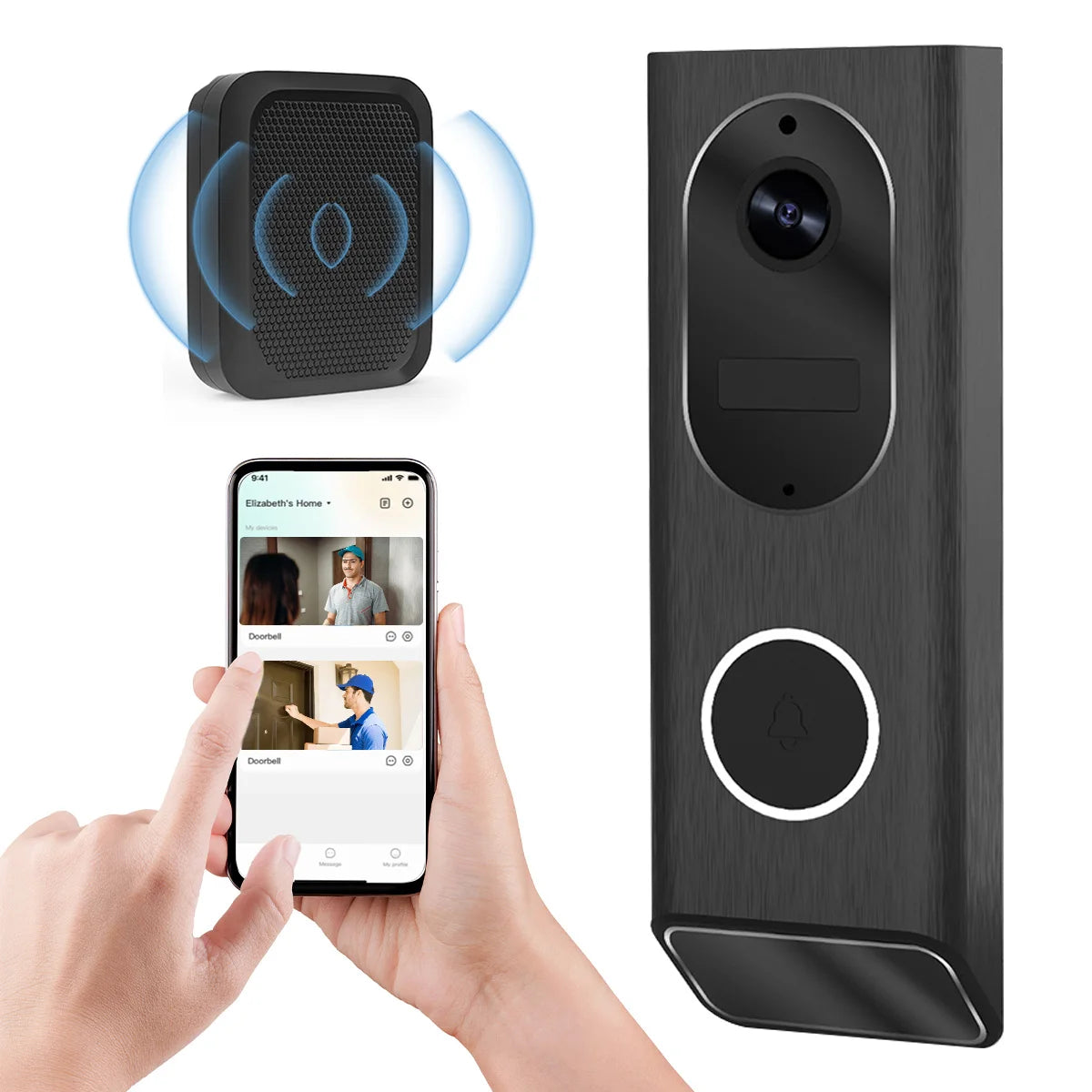 Home Security Motion Detector Night Vision Intercom Bell