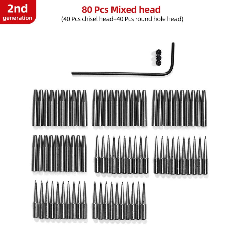 Iron Removable Round Hole Punch Leather Craft Chisel DIY Leather Tools