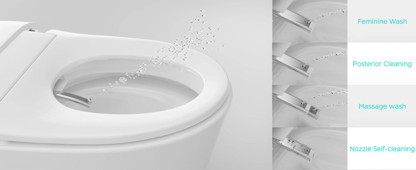 Smart Toilet with Bidet Built In with Voice Control