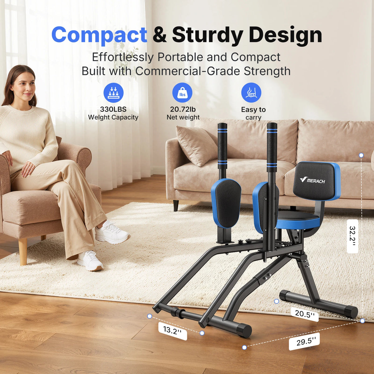 Toning Leg Trainer Adjustable Resistance Glute & Outer Thigh Workout