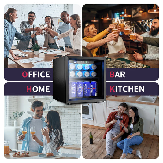 Mini Fridge with Adjustable Shelves