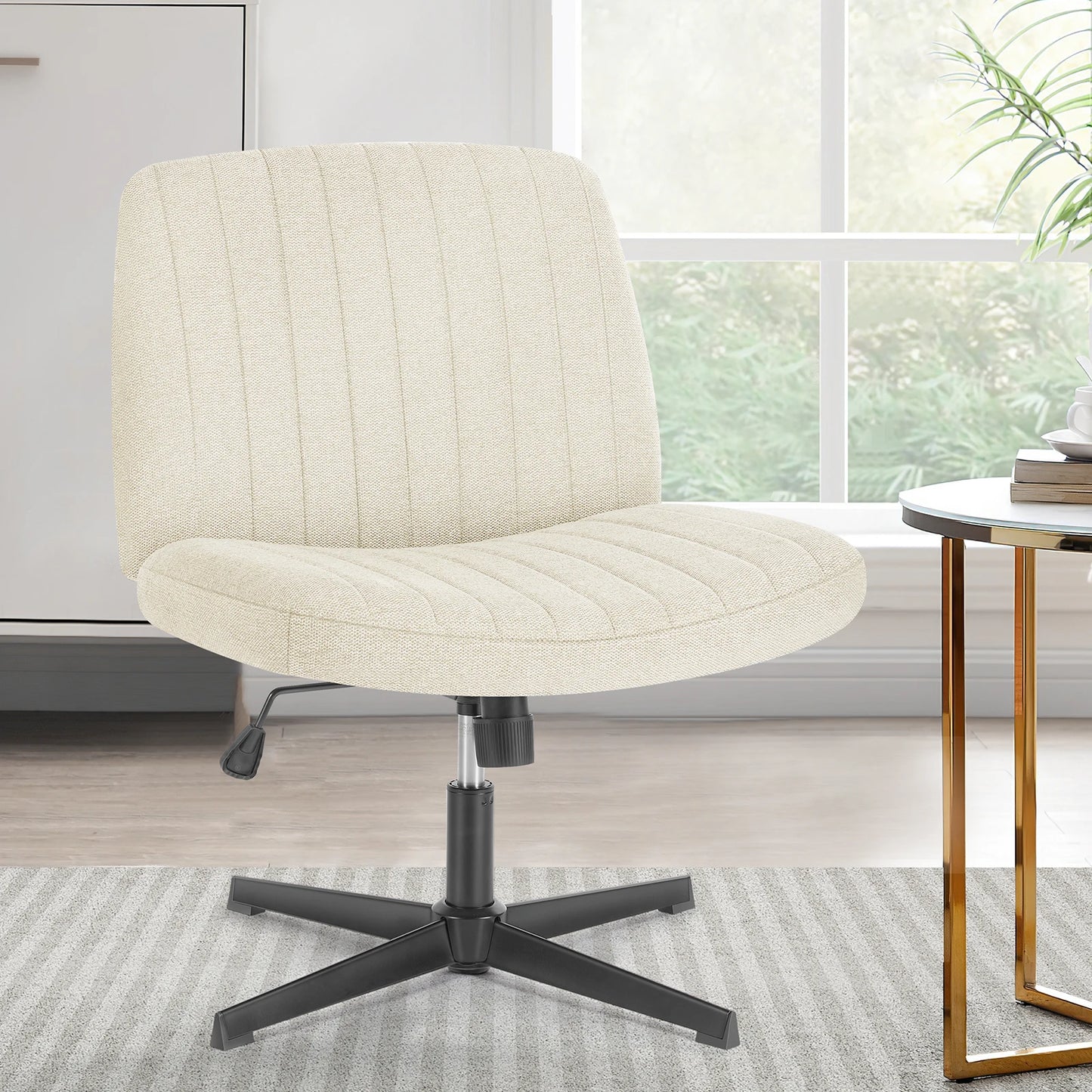 Cross Legged Rocking Chair Armless Wide