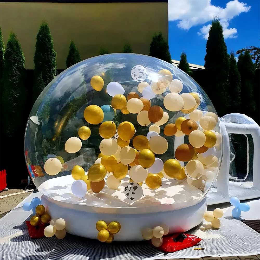 Inflatable Bubble House With Trampoline & transparent Dome