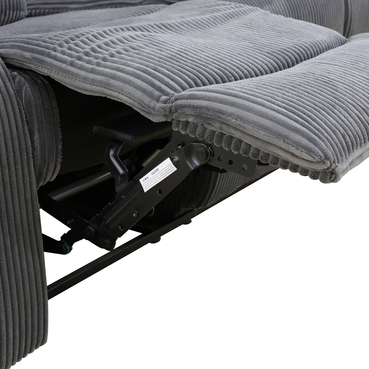 Multi-Functional Smart Sofa - Soft Dark Grey Corduroy Recliner