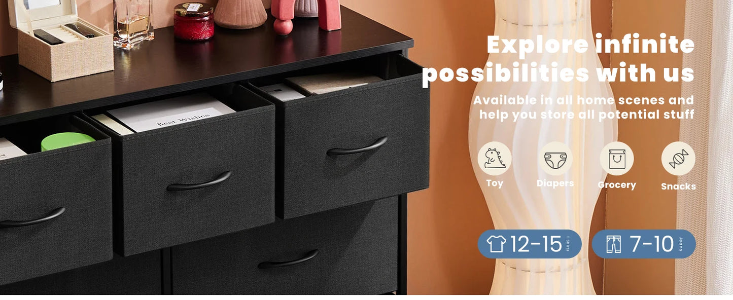 Bedroom Dresser/Drawers Organizer/Chest Furniture