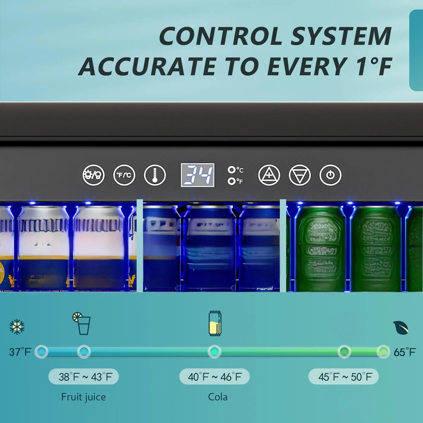 Beverage Refrigerator with Built-in Beverage Cooler