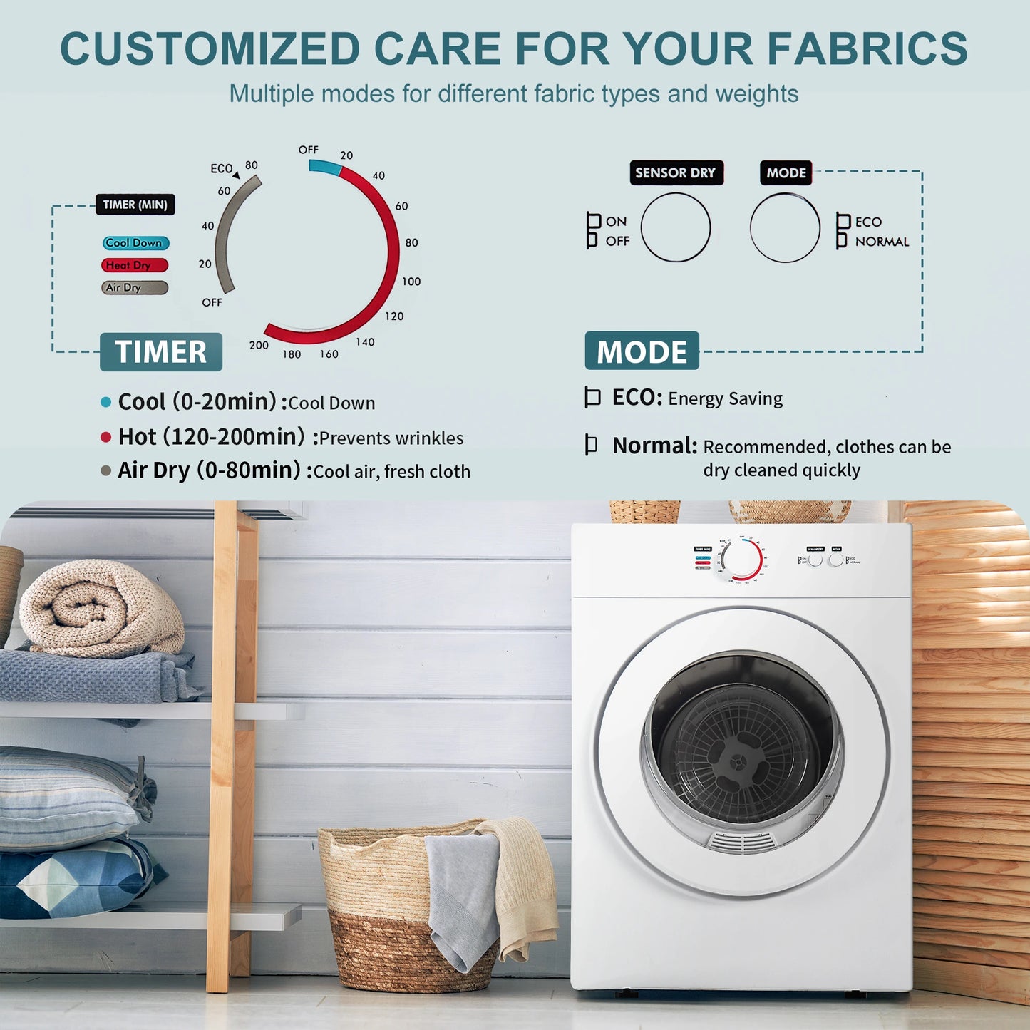 Compact Dryer Portable Clothes Dryer