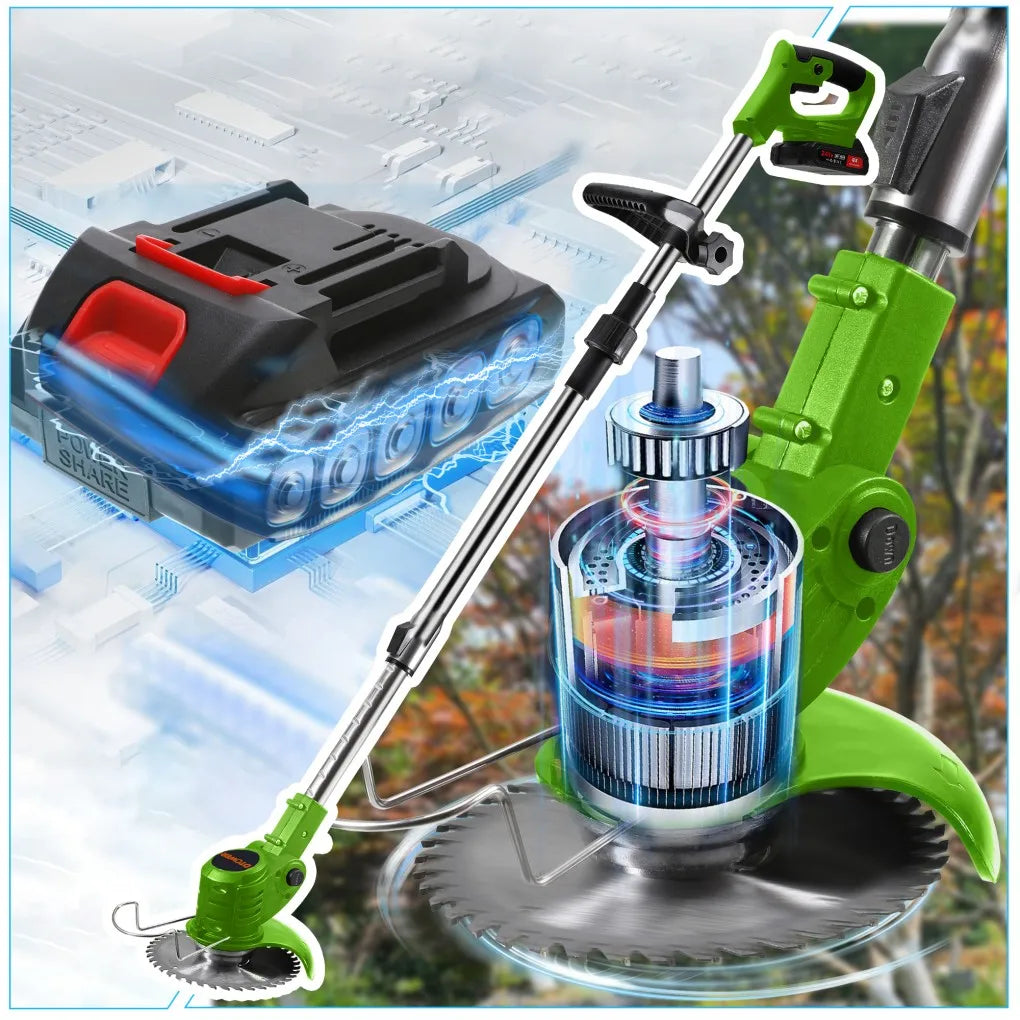 Electric Weed Wacker with Metal Blade