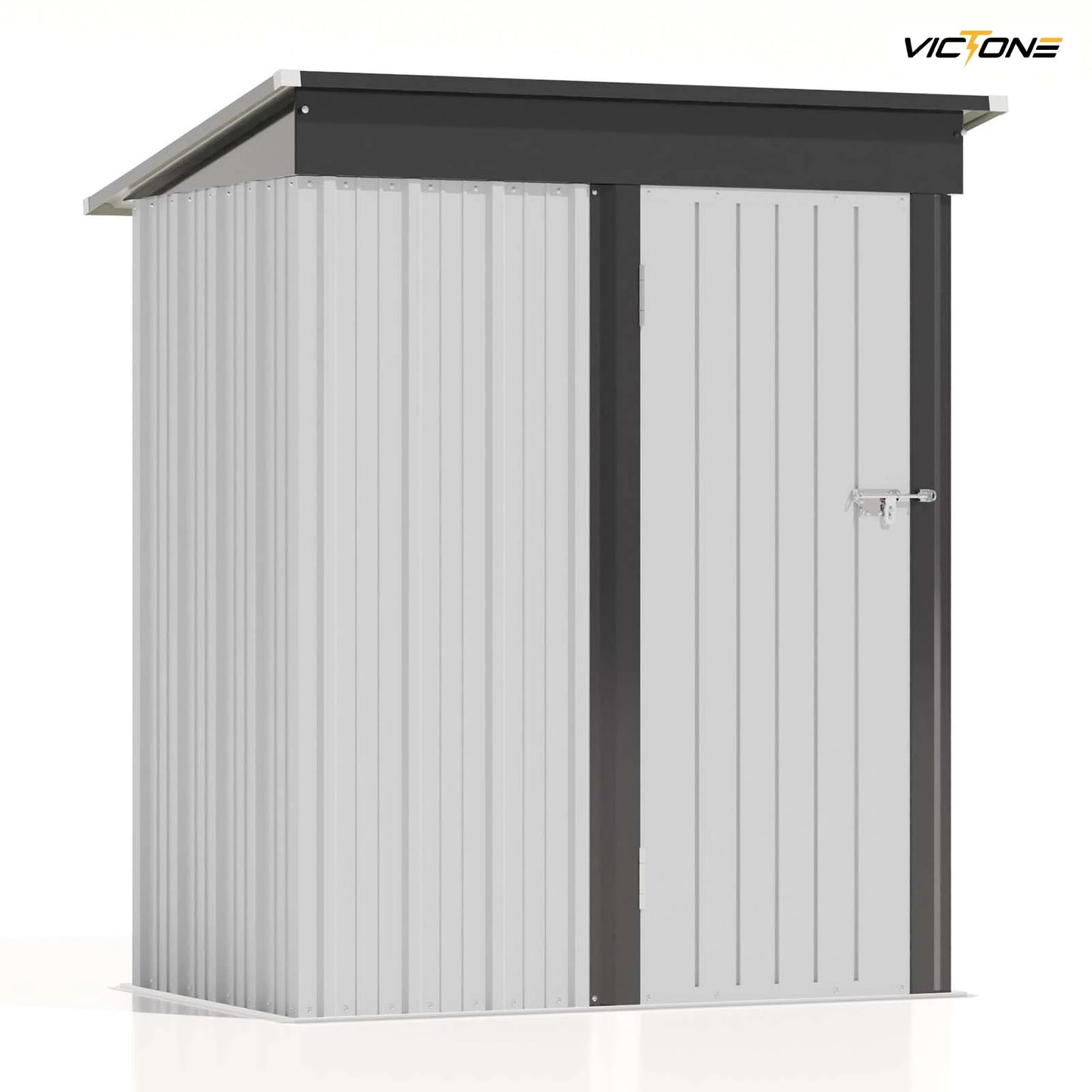 Tool Shed with Sloping Roof and Lockable Door