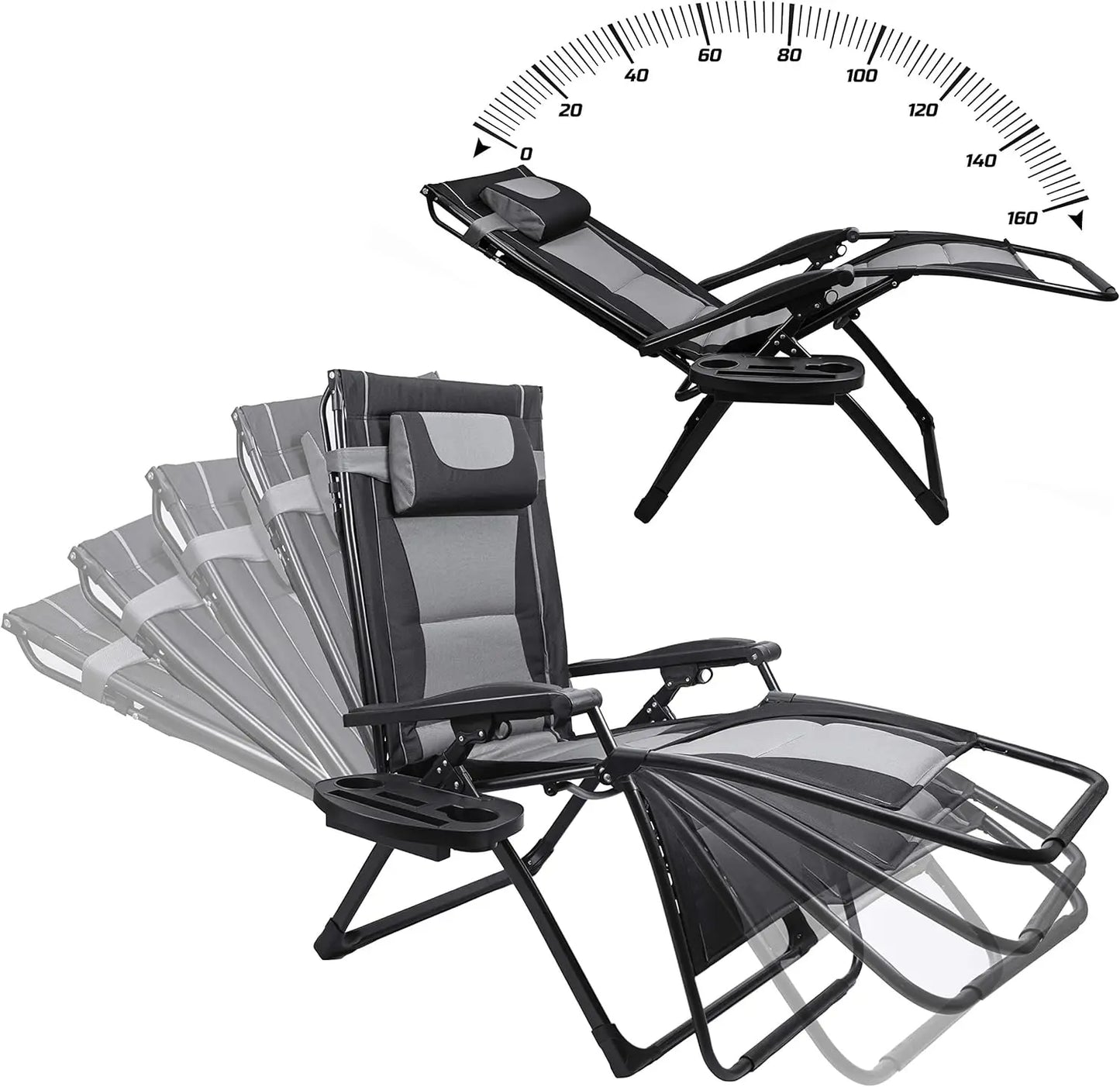 Zero Gravity Extra Wide Reclining Padded Seats