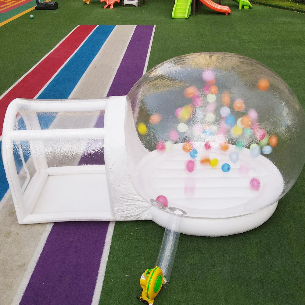 Inflatable Bubble House With Trampoline & transparent Dome