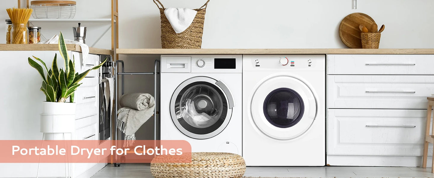 Stainless Steel Tumble Dryer with Exhaust Hose