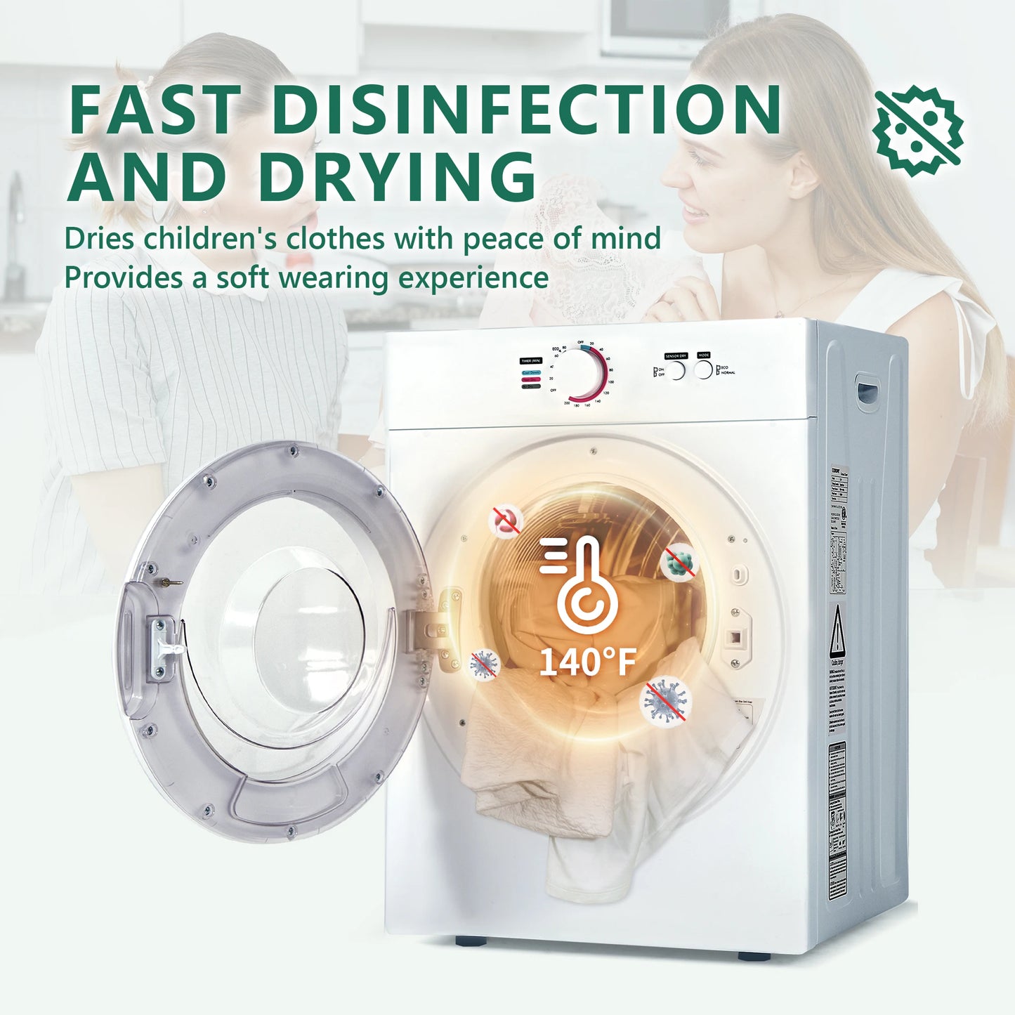 Compact Dryer Portable Clothes Dryer
