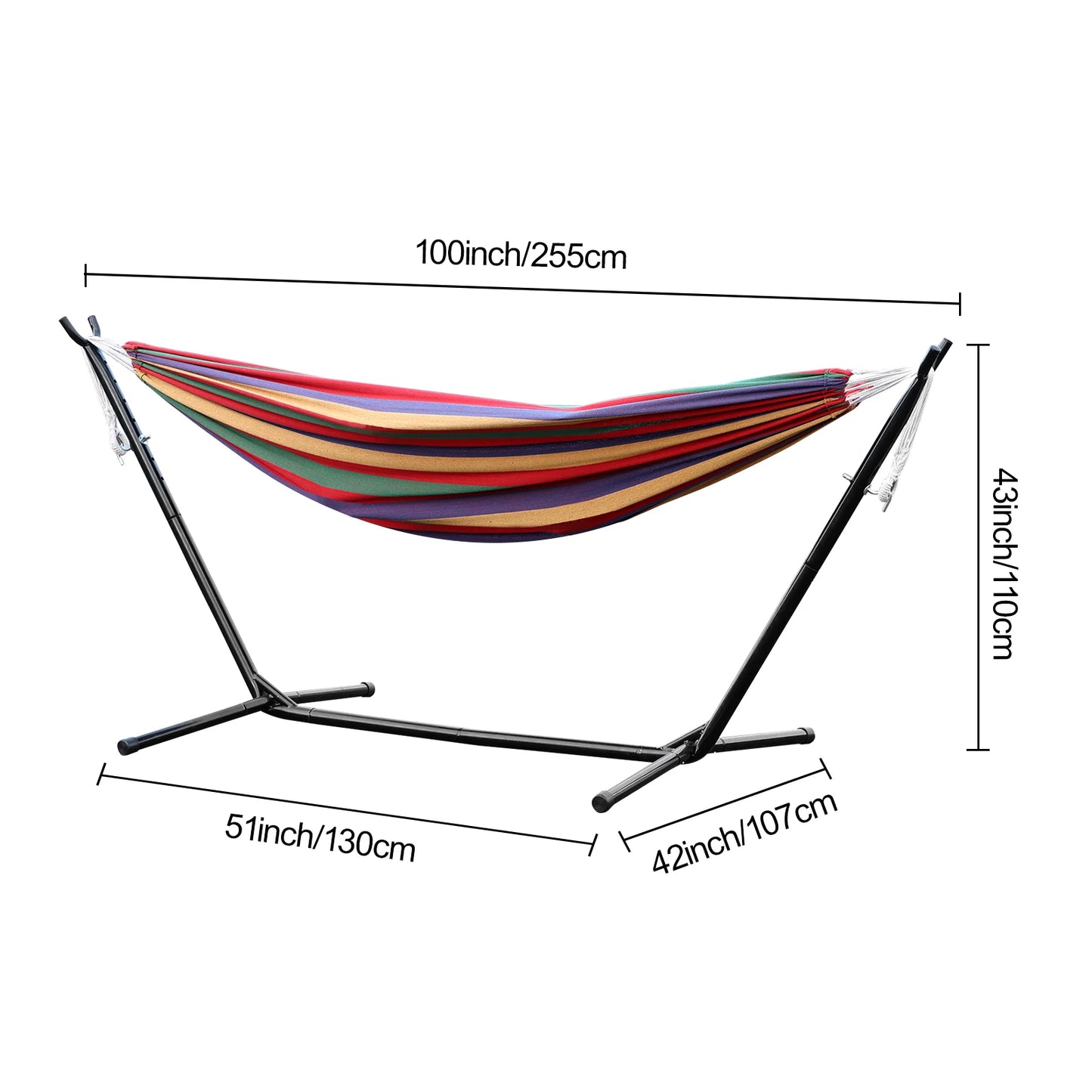 Hammock With Adjustable Stand with Storage Bag