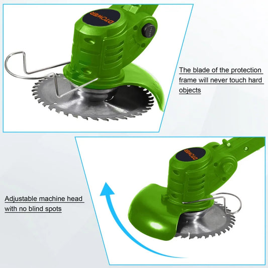 Electric Weed Wacker with Metal Blade