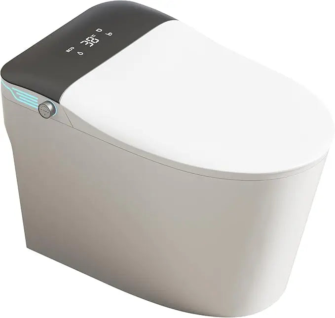Elongated Smart Toilet with Foam Dispenser