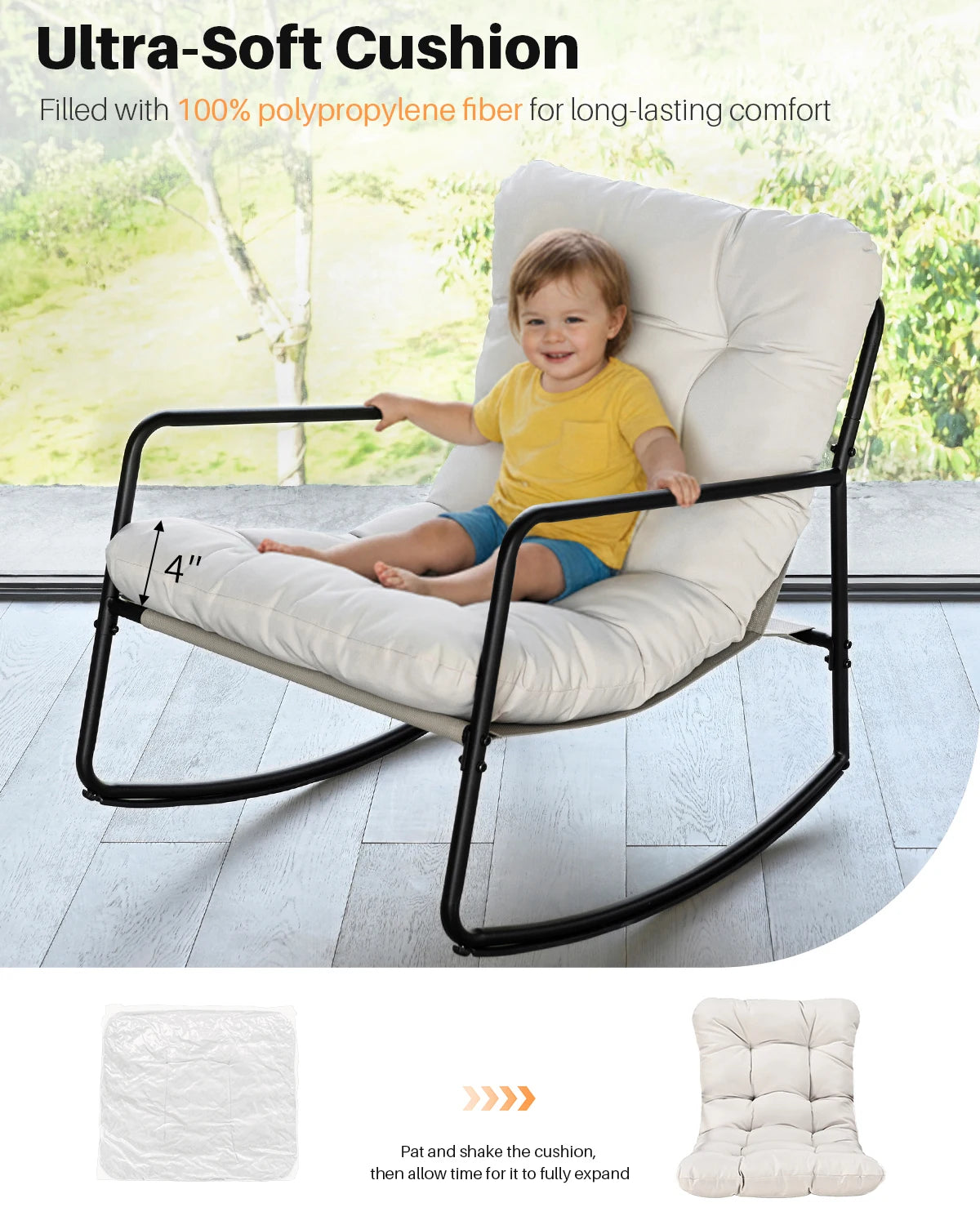 Metal Patio Rocking Chair