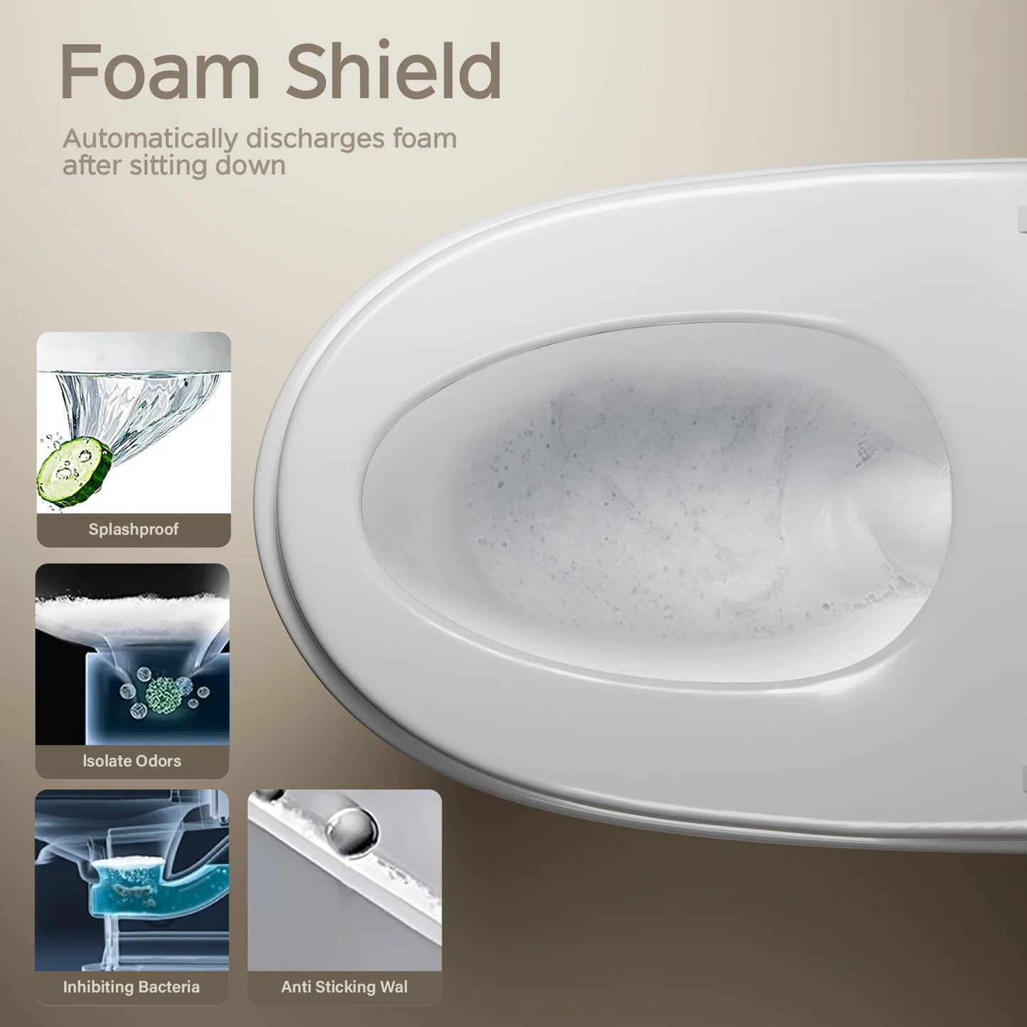 Smart Toilet with Built-in Bidet