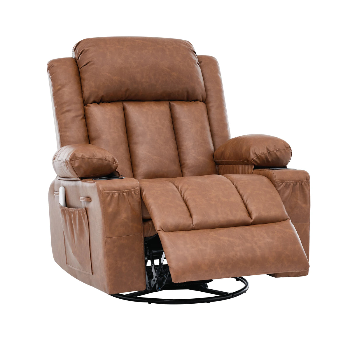 Massage Heated Swivel Rocker Recliner Chair
