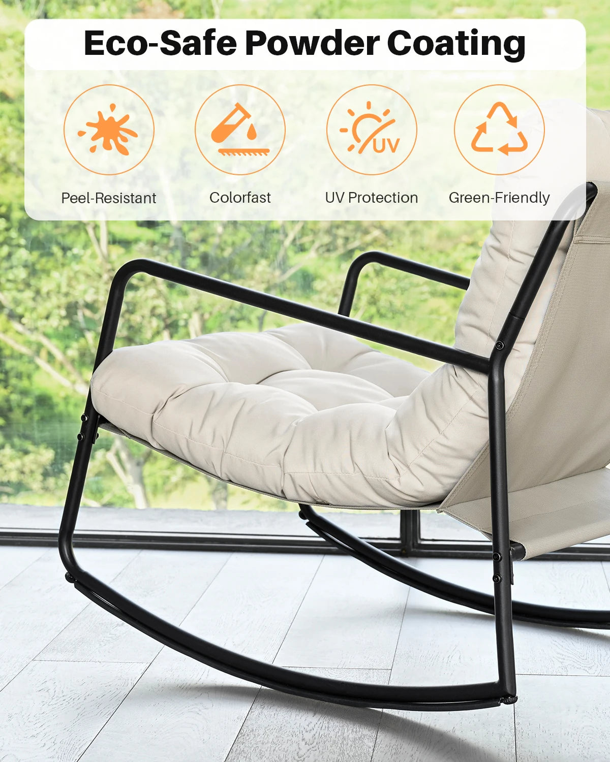 Metal Patio Rocking Chair