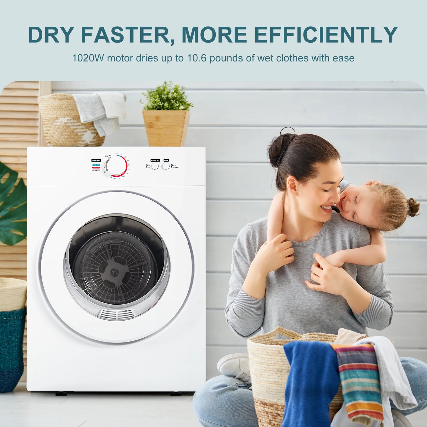 Compact Dryer Portable Clothes Dryer