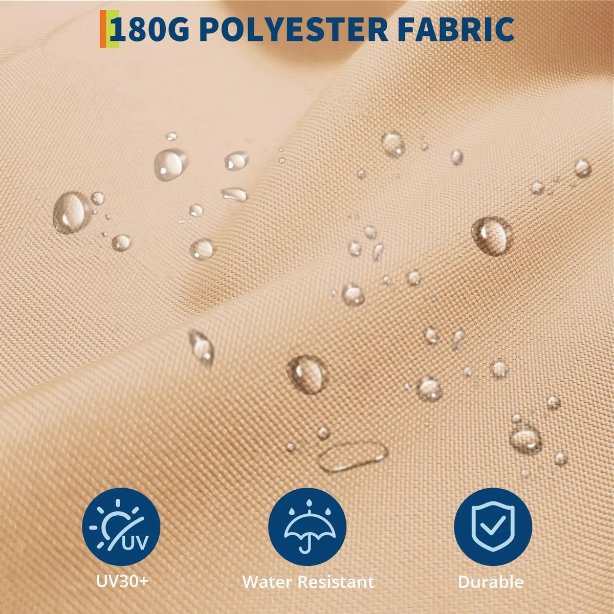 Patio Umbrella with 40 Solar LED Lights