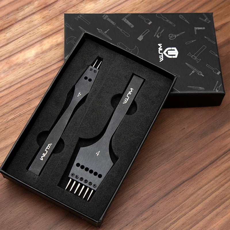 Iron Removable Round Hole Punch Leather Craft Chisel DIY Leather Tools