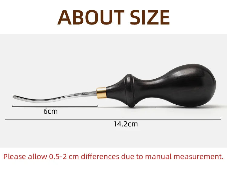 Leather Edge Ebony Handle Cutter Edger