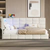 Upholstered Twin Size Daybed with Storage