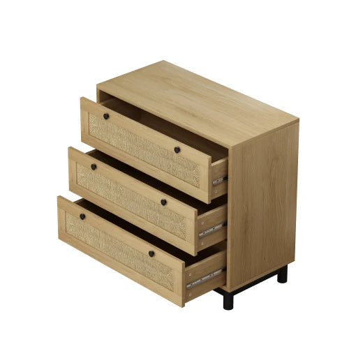 Rope Woven Drawer Storage Cabinet